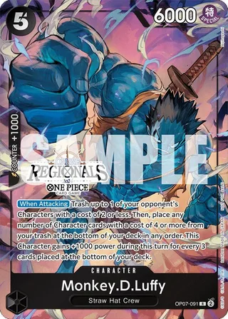 Monkey.D.Luffy (Online Regional 2024 Vol. 3) #OP07-091-online-regional-2024-vol-3 · One Piece Promotion Cards One Piece card