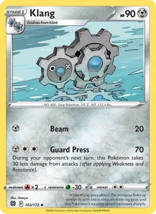 Klang #103 · Brilliant Stars Pokémon card