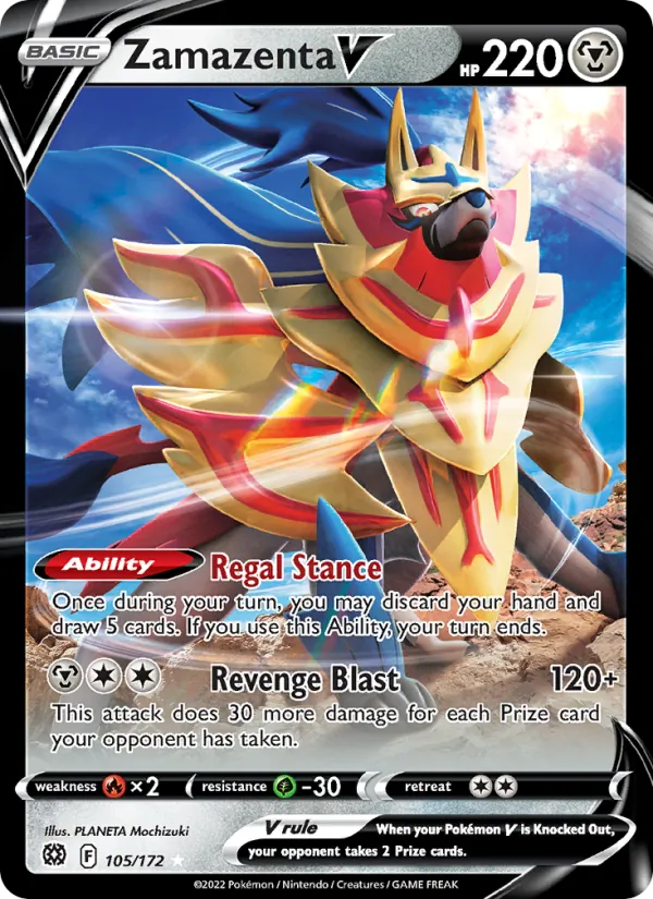 Zamazenta V full card art