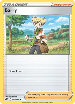 Barry #130 · Brilliant Stars Pokémon card