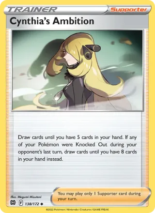 Cynthia's Ambition #138 · Brilliant Stars Pokémon card
