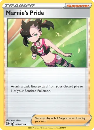 Marnie's Pride #145 · Brilliant Stars Pokémon card