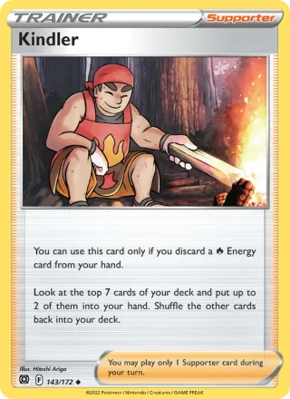 Kindler #143 · Brilliant Stars Pokémon card