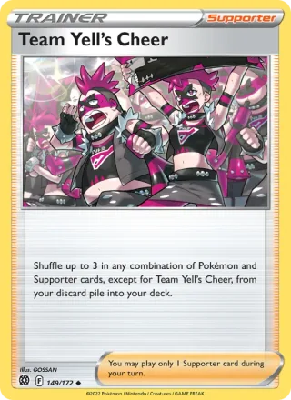 Team Yell's Cheer #149 · Brilliant Stars Pokémon card