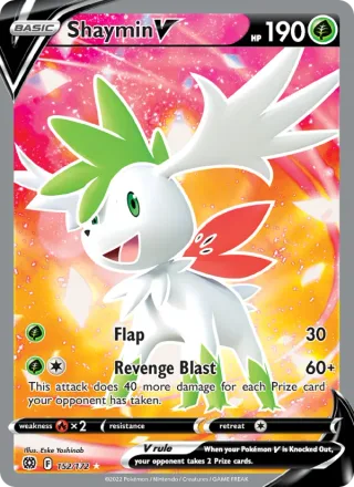 Shaymin V #152 · Brilliant Stars Pokémon card