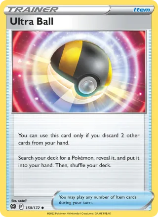 Ultra Ball #150 · Brilliant Stars Pokémon card