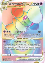 Whimsicott VSTAR · Brilliant Stars Pokémon card