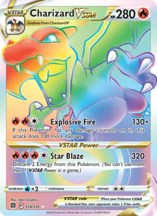 Charizard VSTAR #174 · Brilliant Stars Pokémon card