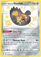 Galarian Stunfisk · Shining Fates Shiny Vault Pokémon card