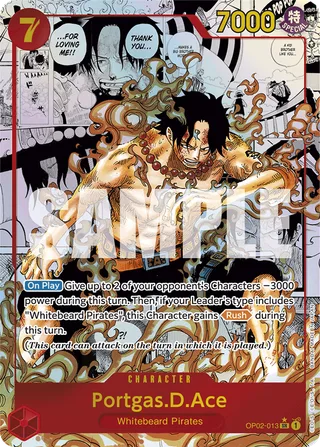 Portgas.D.Ace (One Piece Japanese Version 2nd Anniversary Set) #OP02-013-one-piece-japanese-version-2nd-anniversary-set · One Piece Promotion Cards One Piece card