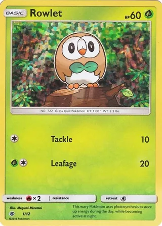 Rowlet #1 · McDonald's Collection 2017 Pokémon card