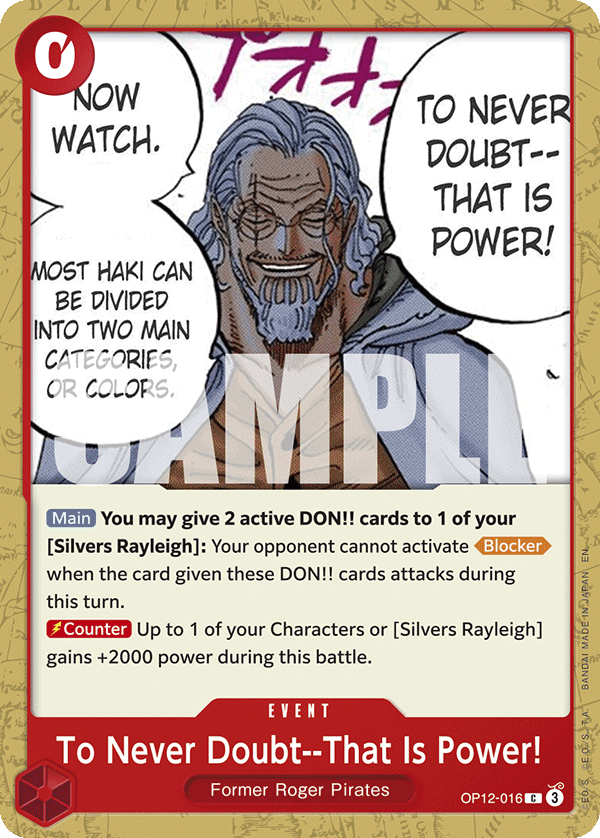 To Never Doubt--That Is Power! full card art