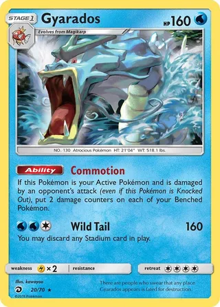 Gyarados #20 · Dragon Majesty Pokémon card