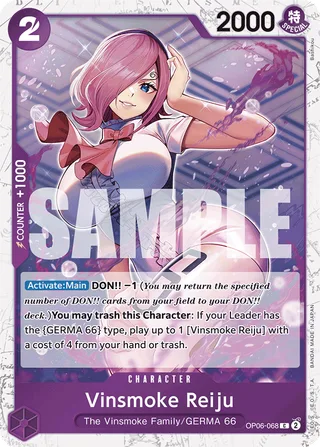 Vinsmoke Reiju (Full Art) #OP06-068-full-art · Premium Booster -The Best- One Piece card