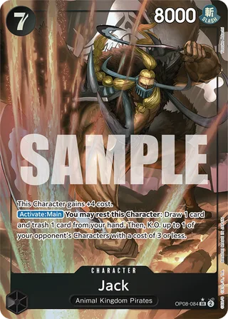Jack (Parallel) #OP08-084-parallel · Two Legends One Piece card