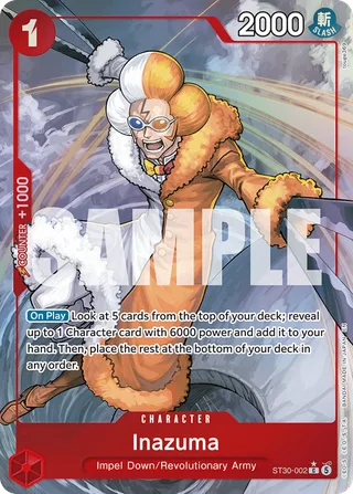 Inazuma (Full Art) #ST30-002-full-art · ST-30: Starter Deck 30 EX Luffy & Ace One Piece card