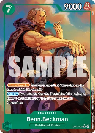 Benn.Beckman (Alternate Art) #OP17-027-alternate-art · The World's Strongest Warriors One Piece card