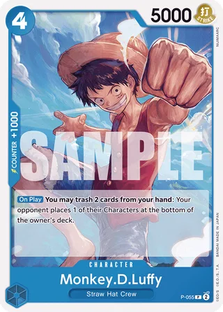 Monkey.D.Luffy (Jolly Roger Foil) #P-055-jolly-roger-foil · Premium Booster -The Best- One Piece card