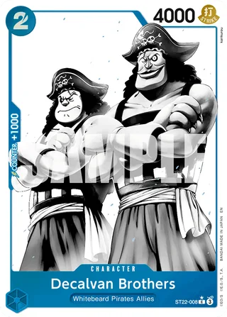 Decalvan Brothers (Parallel) #ST22-008-parallel · ST-22: Starter Deck 22 Ace & Newgate One Piece card