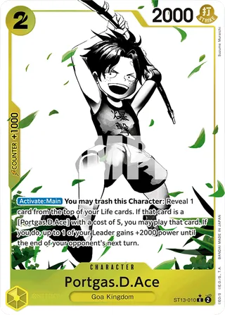 Portgas.D.Ace (Parallel) #ST13-010-parallel · ST-13: Ultra Deck The Three Brothers One Piece card