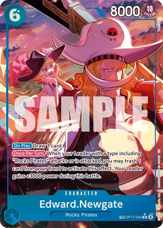 Edward.Newgate (TR) #OP17-040-tr · The World's Strongest Warriors One Piece card
