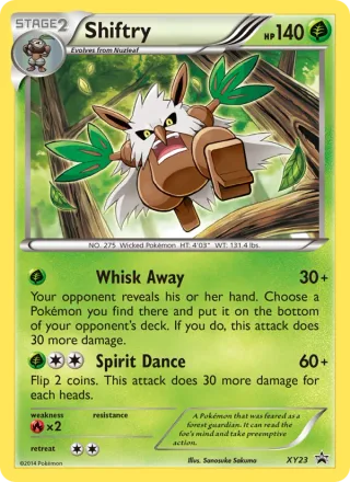 Shiftry #XY23 · XY Black Star Promos Pokémon card
