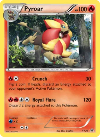 Pyroar #XY26 · XY Black Star Promos Pokémon card