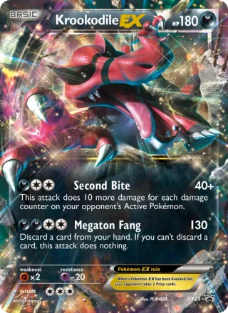 Krookodile EX #XY25 · XY Black Star Promos Pokémon card