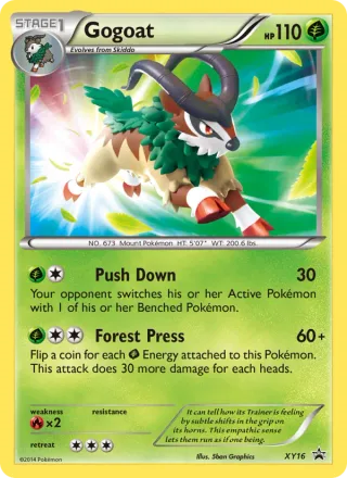 Gogoat #XY16 · XY Black Star Promos Pokémon card