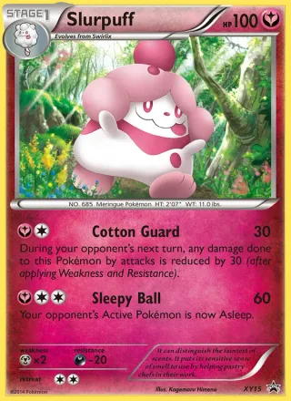 Slurpuff #XY15 · XY Black Star Promos Pokémon card