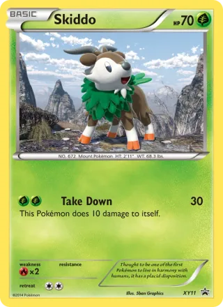 Skiddo #XY11 · XY Black Star Promos Pokémon card