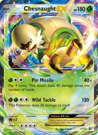 Chesnaught EX #XY18 · XY Black Star Promos Pokémon card