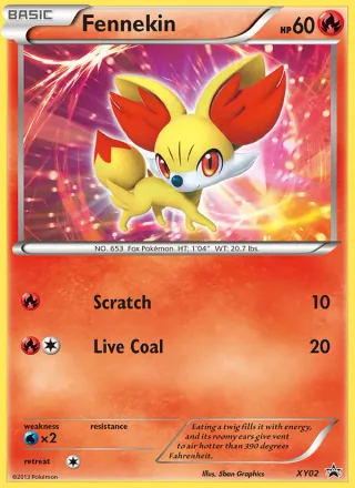 Fennekin #XY02 · XY Black Star Promos Pokémon card