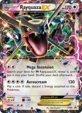 Rayquaza EX #XY69 · XY Black Star Promos Pokémon card