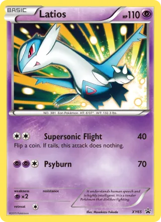 Latios #XY65 · XY Black Star Promos Pokémon card