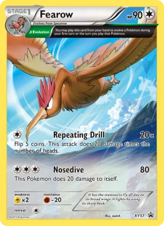 Fearow #XY57 · XY Black Star Promos Pokémon card