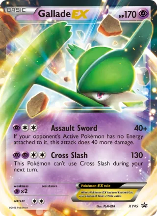 Gallade EX #XY45 · XY Black Star Promos Pokémon card