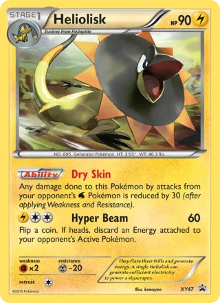 Heliolisk #XY47 · XY Black Star Promos Pokémon card