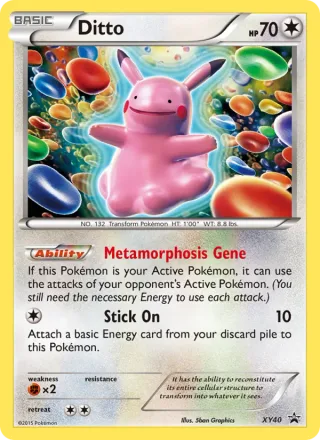 Ditto #XY40 · XY Black Star Promos Pokémon card
