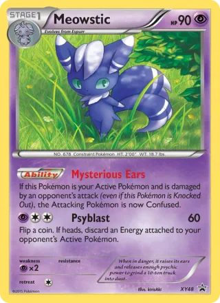 Meowstic #XY48 · XY Black Star Promos Pokémon card