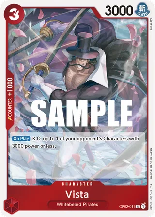 Vista #OP02-011 · Paramount War One Piece card