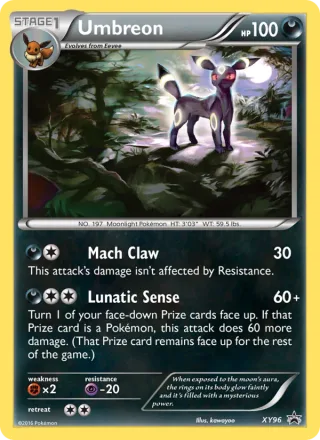 Umbreon #XY96 · XY Black Star Promos Pokémon card