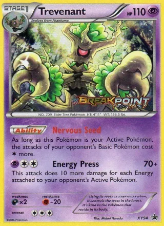 Trevenant #XY94 · XY Black Star Promos Pokémon card