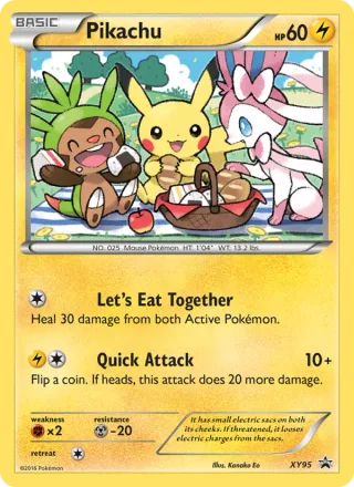 Pikachu #XY95 · XY Black Star Promos Pokémon card