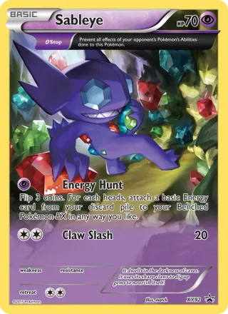 Sableye #XY92 · XY Black Star Promos Pokémon card