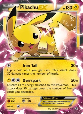 Pikachu EX #XY84 · XY Black Star Promos Pokémon card