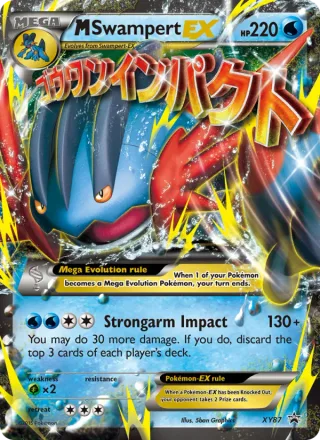 M Swampert EX #XY87 · XY Black Star Promos Pokémon card