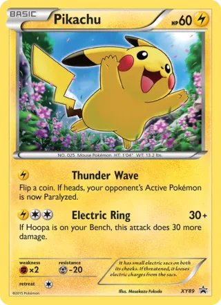 Pikachu #XY89 · XY Black Star Promos Pokémon card
