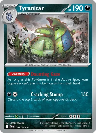 Tyranitar #095 · Journey Together Pokémon card