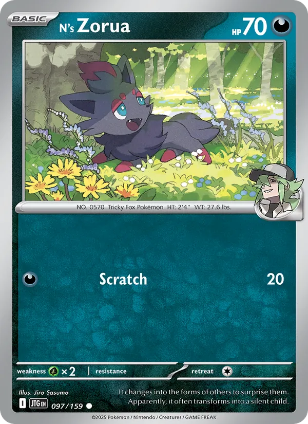 N's Zorua full card art